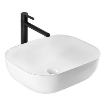 Countertop washbasin Rea Mona Slim, 505x400mm, without overflow, white