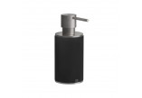Soap dispenser w płynie Gessi 316, wall mounted, black, finish brushed steel