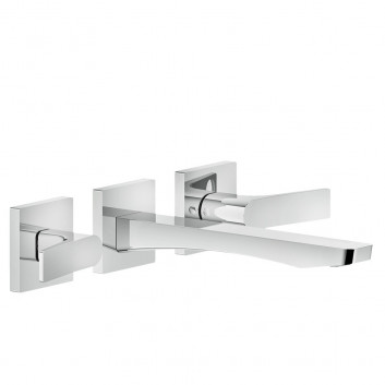 Washbasin faucet Gessi Rilievo, wall mounted, spout 215mm, component wall mounted, chrome