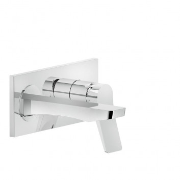 Washbasin faucet Gessi Rilievo, wall mounted, spout 215mm, component wall mounted, chrome