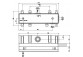 Concealed component Gessi dla baterii wannowych, 2 wyjścia wody