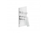 Mixer shower Gessi Rilievo, concealed, single lever, 2 wyjścia wody, component wall mounted, chrome