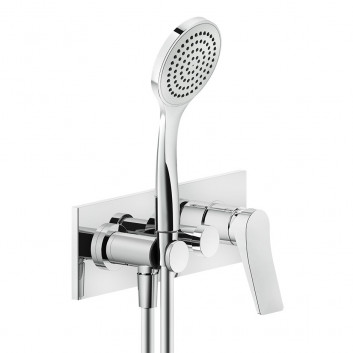 Bath tap Gessi Rilievo, wall mounted, 2 wyjścia wody, component wall mounted, chrome