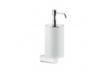 Soap dispenser w płynie Gessi Rilievo, wall mounted, white, finish chrome