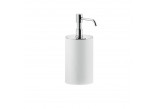 Soap dispenser w płynie Gessi Rilievo, standing, white, finish chrome