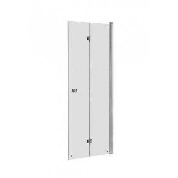 Door shower for recess installation Roca Capital, 100x195cm, folding, powłoka MaxiClean, profil chrome