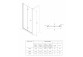 Door shower for recess installation Roca Capital, 100x195cm, folding, powłoka MaxiClean, profil chrome