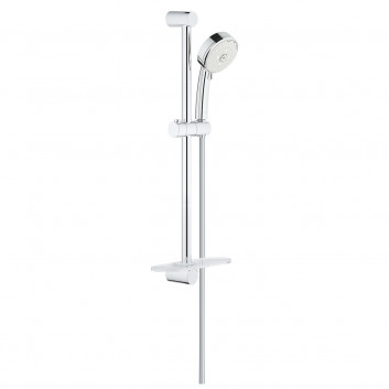 Shower set Grohe Tempesta Cosmopolitan 100, wall mounted, rail witk shelf, handshower 3-functional, chrome