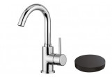 Washbasin faucet Giulini Giovanni Futuro, standing, height 280mm, korek klik-klak, black mat