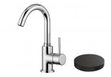 Washbasin faucet Giulini Giovanni Futuro, standing, height 280mm, korek klik-klak, black mat