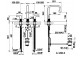 Washbasin faucet Gessi Inciso, standing, 3-hole, korek automatyczny, chrome