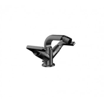 3-hole washbasin faucet Gessi Inciso, standing, height 145mm, korek automatyczny, chrome