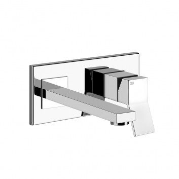 Washbasin faucet Gessi Rettangolo K, wall mounted, spout 147mm, component wall mounted, chrome