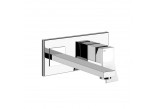 Washbasin faucet Gessi Rettangolo K, wall mounted, spout 257mm, component wall mounted, chrome