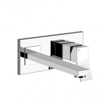 Washbasin faucet Gessi Rettangolo K, wall mounted, spout 207mm, component wall mounted, chrome