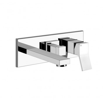 Mixer shower Gessi Rettangolo K, wall mounted, single lever, chrome