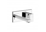 Washbasin faucet Gessi Rettengolo, wall mounted, spout 147mm, component wall mounted, chrome