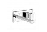 Washbasin faucet Gessi Rettengolo, wall mounted, spout 207mm, component wall mounted, chrome