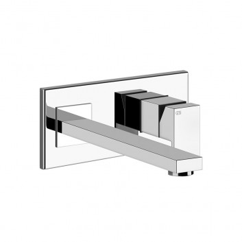 Washbasin faucet Gessi Rettengolo, wall mounted, spout 207mm, component wall mounted, chrome