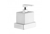 Soap dispenser w płynie Gessi Rettangolo, wall mounted, white, finish chrome