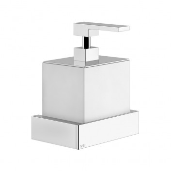 Soap dispenser w płynie Gessi Ovale, wall mounted, white, finish chrome