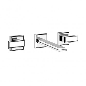 Washbasin faucet Gessi Eleganza, wall mounted, spout 230mm, component wall mounted, chrome