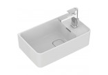 Strada II Asymmetrical washbasin 45 cm with tap hole on the right stronie