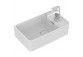 Strada II Asymmetrical washbasin 45 cm with tap hole on the right stronie