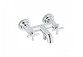 Mixer bath and shower wall mounted Kludi Nova Fonte Puristic, 2 wyjścia wody, uchwyty proste, chrome