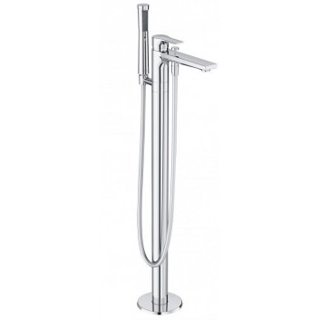 3-hole bath mixer Kludi Zenta SL, 2 wyjścia wody, Shower set, chrome