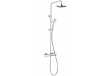 Shower set Kludi Logo Dual Shower, mixer thermostatic, wall mounted, chrome
