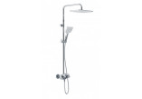 Shower set Kludi Logo Dual Shower, mixer thermostatic, wall mounted, chrome