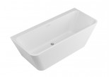 Bathtub freestanding wallmounted Excellent Lila 2.0, 170x75cm, acrylic, z overflow, white