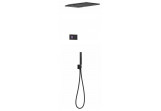 Elektroniczny shower set Tres Shower Technology, concealed, thermostatic, overhead shower wall mounted z 2 strumieniami, black mat 