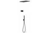Elektroniczny shower set Tres Shower Technology, concealed, thermostatic, overhead shower 300mm, black mat 