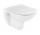 Bowl wall-hung WC Roca Debba Rimless Round, 54x35,5cm, bez kołnierza, with seat slim wolnoopadającą duroplast, white