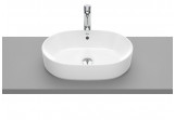 Countertop washbasin Roca Gap Round, 55x39cm, z overflow, white