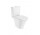 Close-coupled wc WC Roca Gap Rimless Round, 65,5x37cm, bez kołnierza, drain double, white