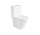 Close-coupled wc WC Roca Gap Rimless Round, 65,5x37cm, wallmounted, bez kołnierza, drain double, white