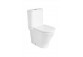 Close-coupled wc WC Roca Gap Rimless Round, 65,5x37cm, bez kołnierza, drain double, white