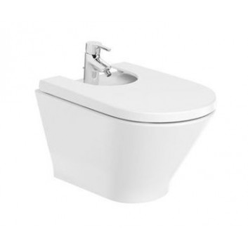 Close-coupled wc WC Roca Gap Rimless Round, 65,5x37cm, wallmounted, bez kołnierza, drain double, white