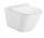 Bowl wall-hung WC Roca Gap Rimless Square, 54x37,5cm, bez kołnierza, with soft-close WC seat ultraslim, white