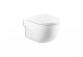 Bowl wall-hung WC Roca Gap Rimless Square, 54x37,5cm, bez kołnierza, with soft-close WC seat ultraslim, white