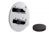Single lever Wall mounted washbasin faucet Giulini Giovanni Futuro 25 cm 2-hole, black mat