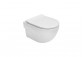 Bowl wall-hung WC Roca Meridian Rimless Compacto, 48x36cm, bez kołnierza, white