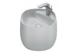 Washbasin wall mounted Roca Beyond, 46x47cm, Finceramic, without overflow, perła