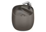 Washbasin wall mounted Roca Beyond, 46x47cm, Finceramic, without overflow, cafe