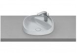 Countertop washbasin Roca Beyond, 45x45cm, Finceramic, without overflow, perła