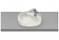 Countertop washbasin Roca Beyond, 59x46cm, Finceramic, without overflow, powłoka Maxi Clean, white