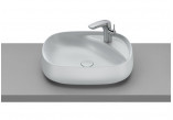 Countertop washbasin Roca Beyond, 59x46cm, Finceramic, without overflow, perła